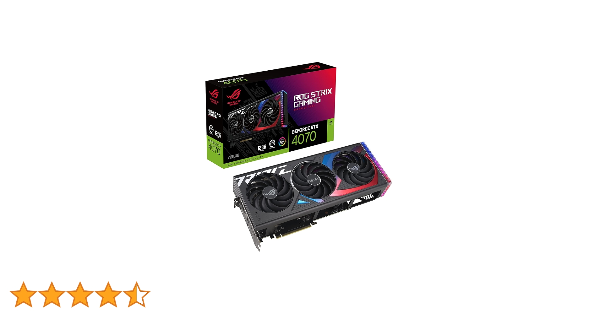 グラフィックボード・グラボ・ビデオカード ROG STRIX GAMING GeForce RTX 4070 SUPER Amazon | ASUS ROG Strix GeForce RTX™ 4070 ゲーミング